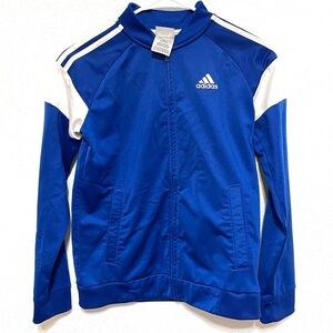 Adidas Boys Classic Warm Up Full Zip Jacket Size10/12